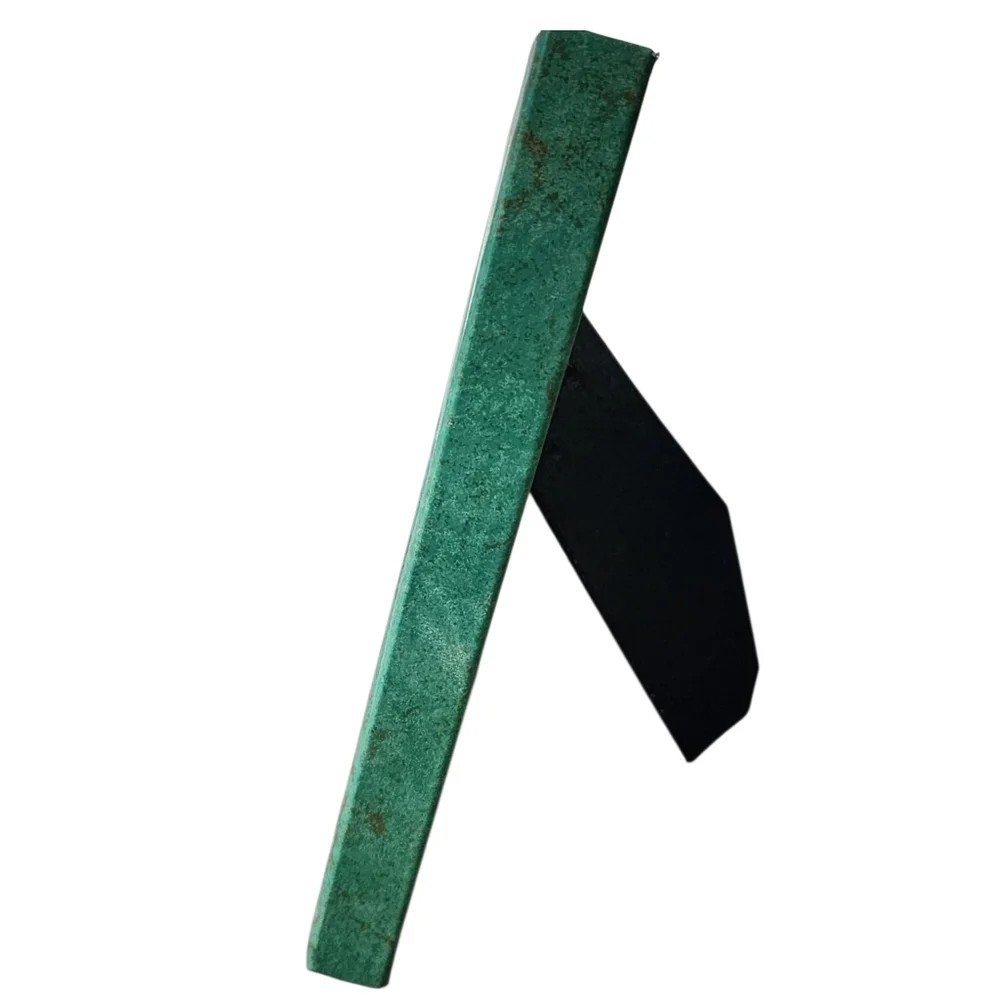 Frame photo green brown decorative glass front black back hang or stand